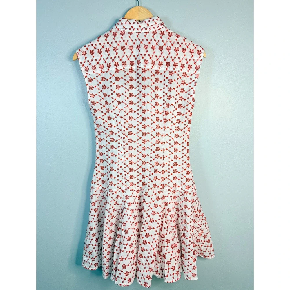 J.Crew Mini eyelet shirt-dress Size 0 NWT